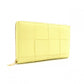 BOTTEGAVENETA Zip-Around Wallet Cassette Long Wallet Leather Yellow