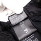 PRADA Triangle Logo SPH66 Nylon Skinny Pants, Nylon, Black, Size 44