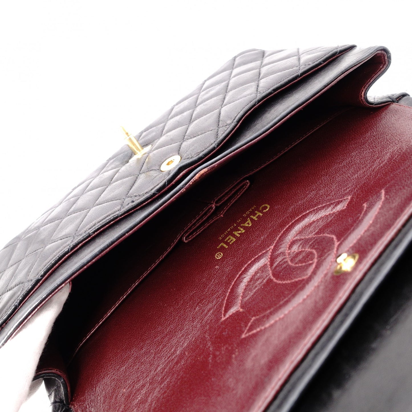 CHANEL シャネル クラシック Wフラップ ショルダーバッグ レザー【中古】 レディース