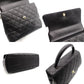 CHANEL Matelassé Top Handle Handbag Black Caviar Skin Black A21397 Gold Hardware 7-9-604