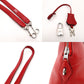 HERMES Bolide 31 Leather Handbag Red 2-Way □I Stamped Shoulder Strap Silver Hardware 7-10-527