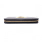 Salvatore Ferragamo Round Zipper Gancini Long Wallet, Leather, Black with Gold Hardware