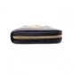 Salvatore Ferragamo Round Zipper Gancini Long Wallet, Leather, Black with Gold Hardware