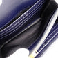 SAINT LAURENT Cassandra Long Wallet, Leather, Navy, Gold Hardware