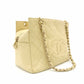 CHANEL Matelassé Caviar Leather Chain Shoulder Bag Beige Leather Shoulder 7-11-070
