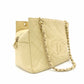 CHANEL Matelassé Caviar Leather Chain Shoulder Bag Beige Leather Shoulder 7-11-070