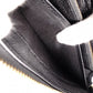 Salvatore Ferragamo Round Zipper Gancini Long Wallet, Leather, Black with Gold Hardware