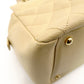 CHANEL Matelassé Caviar Leather Chain Shoulder Bag Beige Leather Shoulder 7-11-070