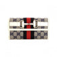 GUCCI Horsebit GG Canvas Long Wallet, Canvas and Leather, Beige