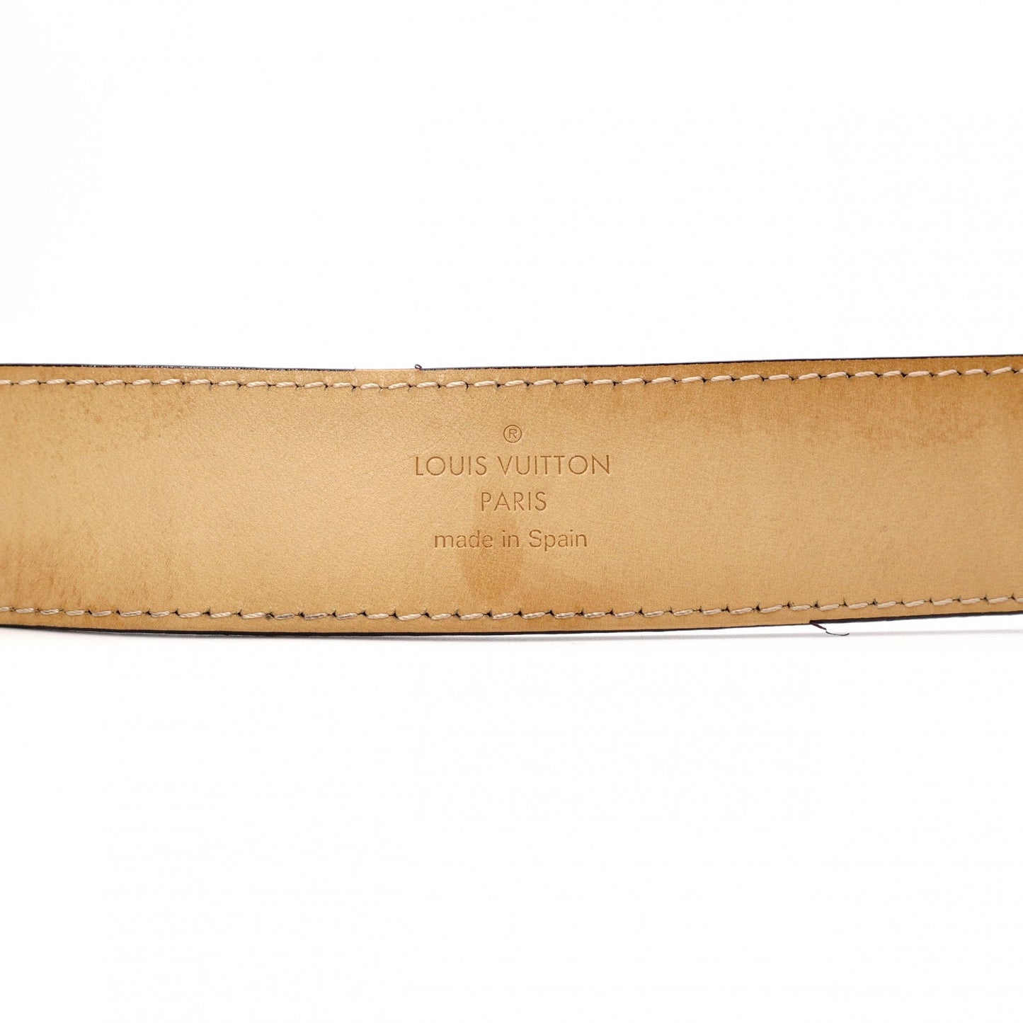 LOUIS VUITTON Monogram Vernis Belt, Patent Leather, Amaranth