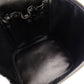CHANEL Coco Mark Patent Leather Black Vanity Bag Black Handbag Vintage 7-11-770