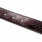 LOUIS VUITTON Monogram Vernis Belt, Patent Leather, Amaranth