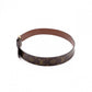 LOUIS VUITTON Monogram Canvas Belt, PVC Leather, Brown, Size 85