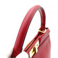 FENDI Peekaboo Handbag 2-Way Leather Red Shoulder Bag Red Gold Hardware 7-11-477