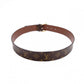LOUIS VUITTON Monogram Canvas Belt, PVC Leather, Brown, Size 85