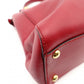 FENDI Peekaboo Handbag 2-Way Leather Red Shoulder Bag Red Gold Hardware 7-11-477