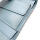 CHANEL Caviar Skin Boy Chanel Tri-fold Wallet, Leather, Blue, Gold Hardware