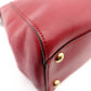 FENDI Peekaboo Handbag 2-Way Leather Red Shoulder Bag Red Gold Hardware 7-11-477