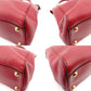 FENDI Peekaboo Handbag 2-Way Leather Red Shoulder Bag Red Gold Hardware 7-11-477