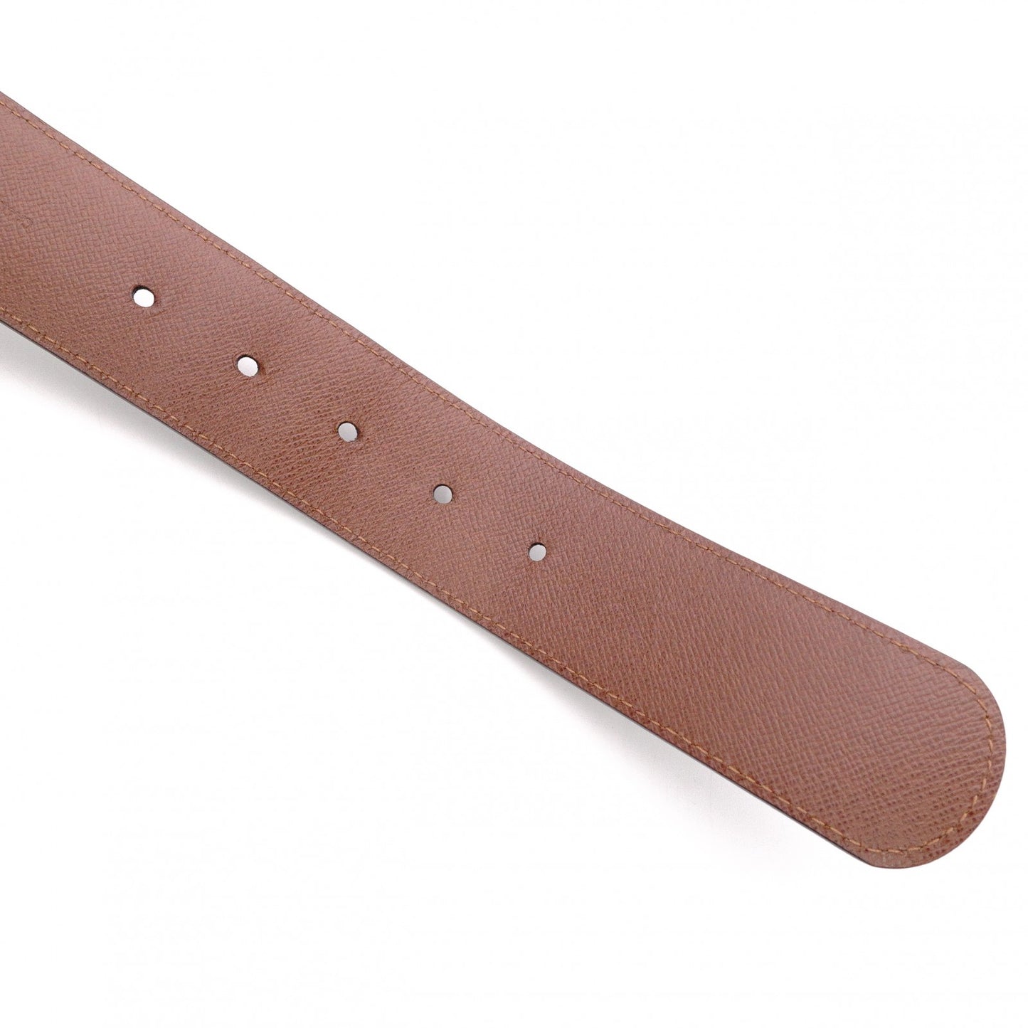 LOUIS VUITTON Monogram Canvas Belt, PVC Leather, Brown, Size 85