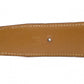 HERMES H Belt, Leather, Black, Reversible, Gold Hardware