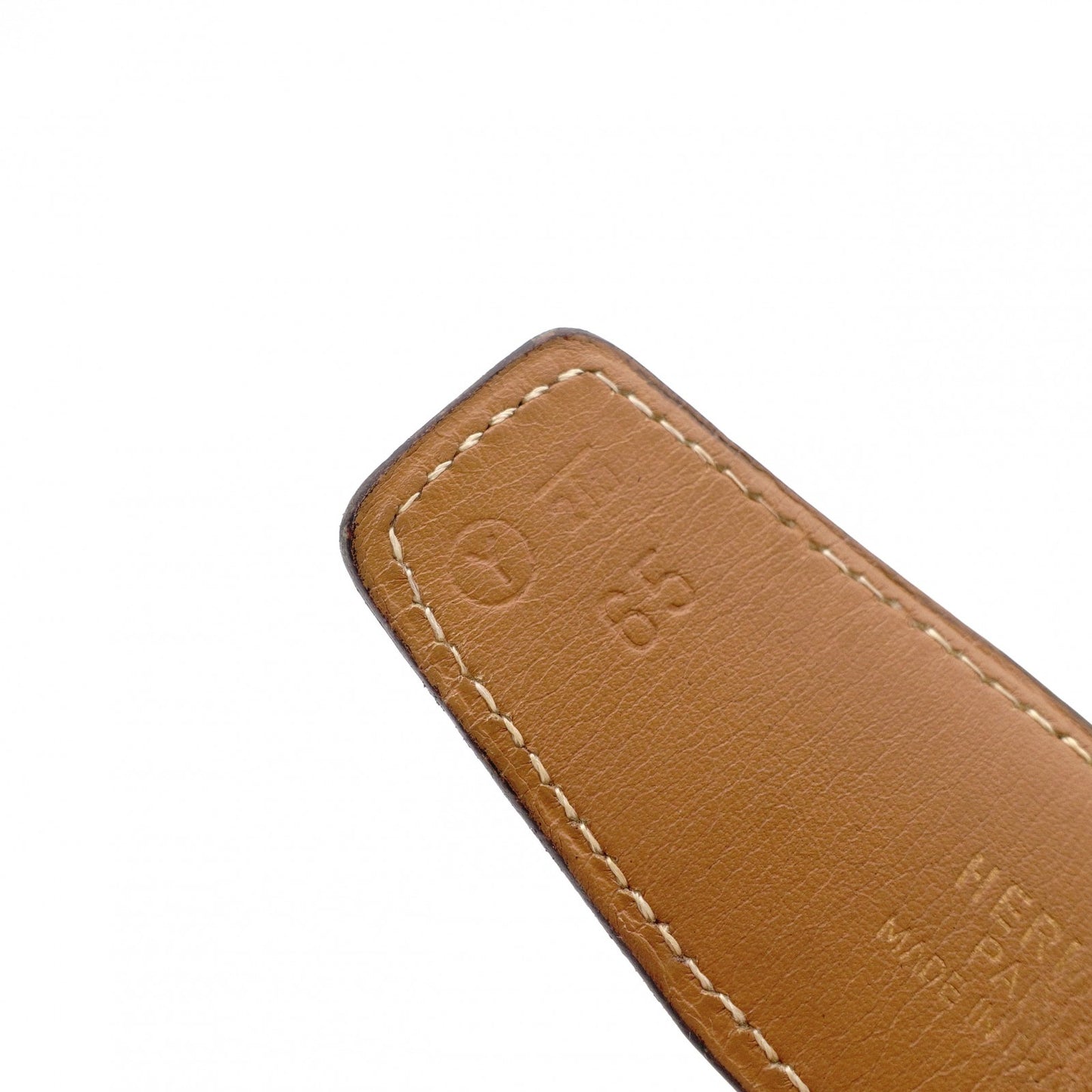 HERMES H Belt, Leather, Black, Reversible, Gold Hardware