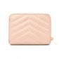 SAINT LAURENT Cassandra Bifold Wallet, Leather, Pink Beige, Gold Hardware