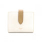 CELINE Strap Bifold Wallet, Leather, Beige, Wallet