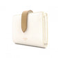 CELINE Strap Bifold Wallet, Leather, Beige, Wallet