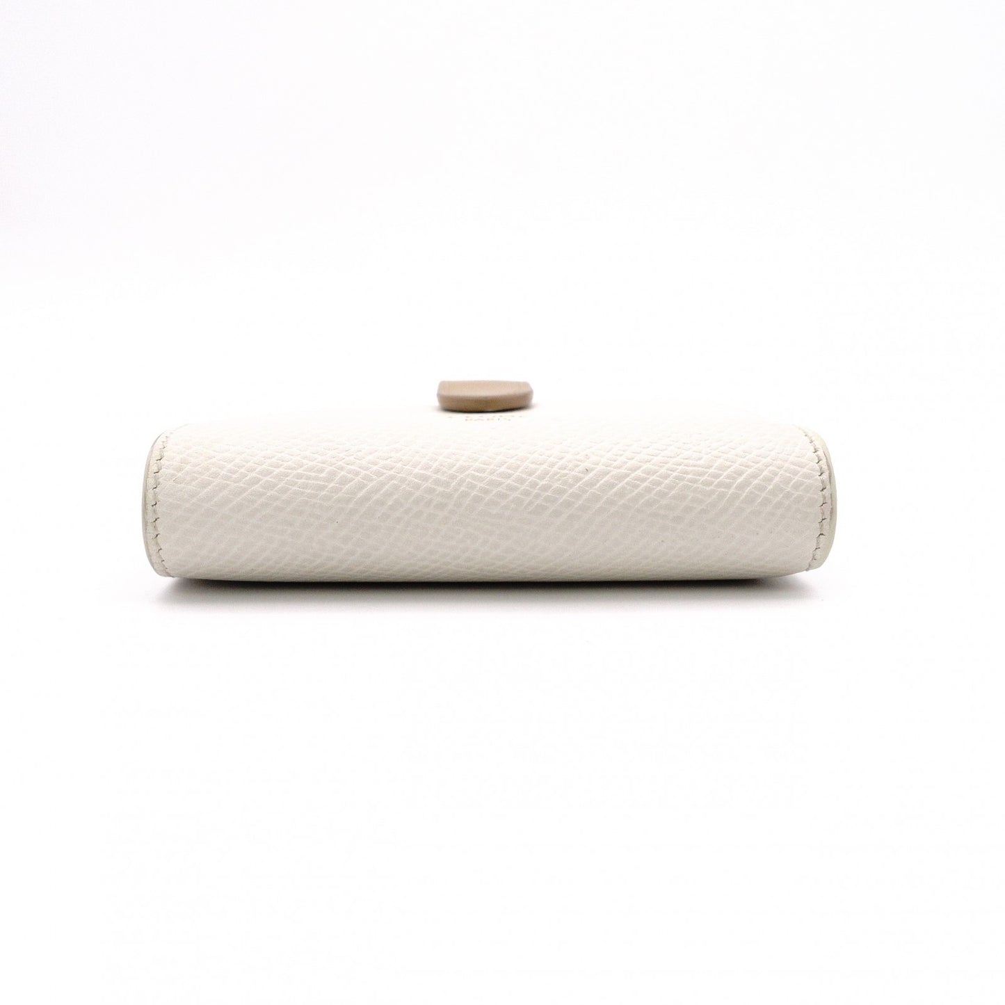CELINE Strap Bifold Wallet, Leather, Beige, Wallet