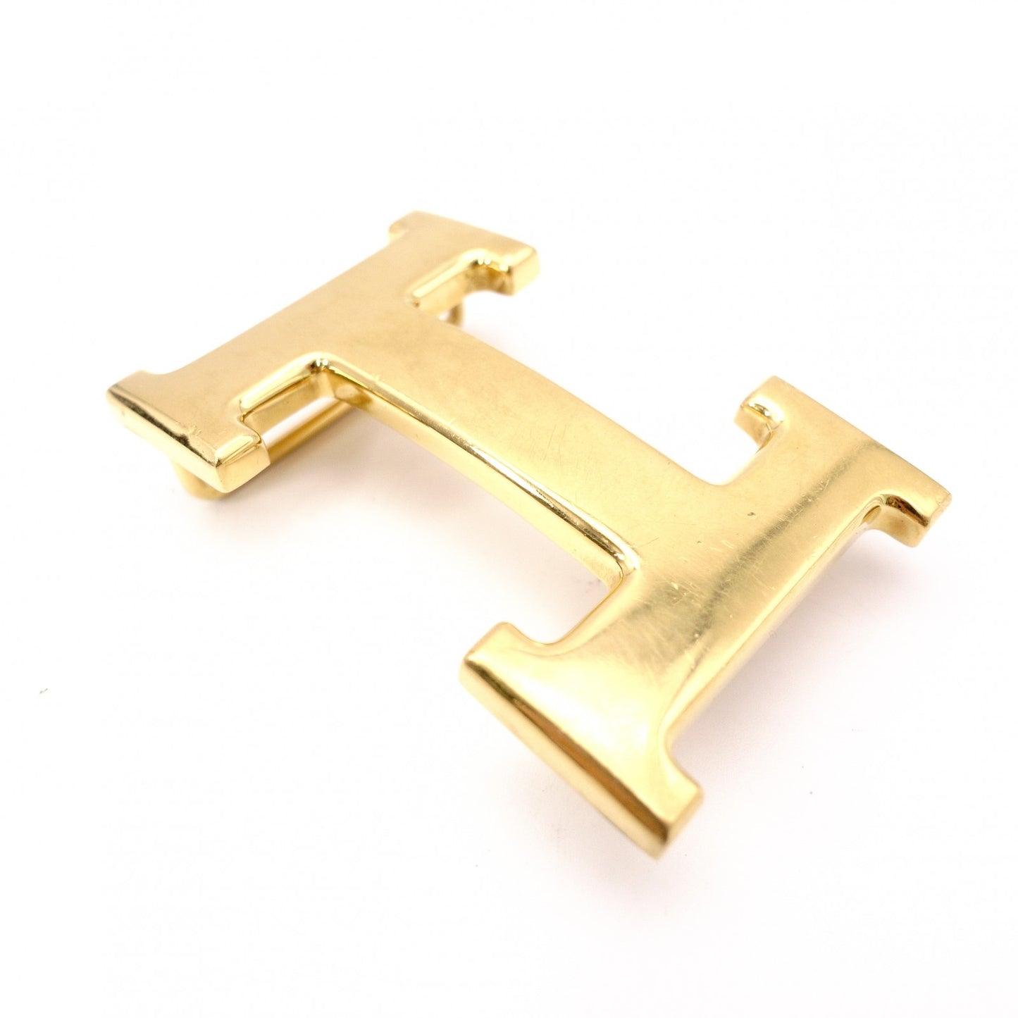 HERMES H Belt, Leather, Black, Reversible, Gold Hardware