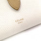 CELINE Strap Bifold Wallet, Leather, Beige, Wallet