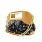 LOUIS VUITTON Monogram Multicolore Judy PM Satchel Handbag Black Shoulder M40258 Black 7-10-315