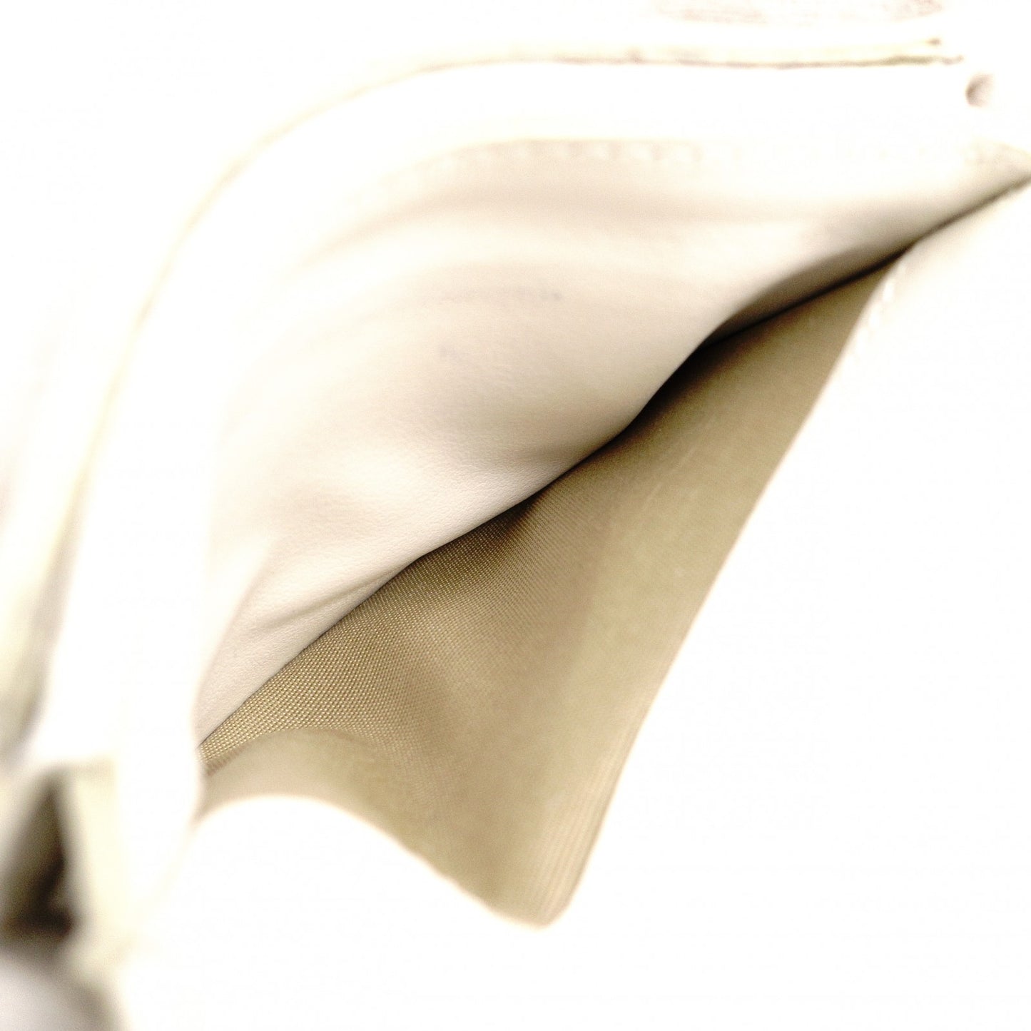 CELINE Strap Bifold Wallet, Leather, Beige, Wallet