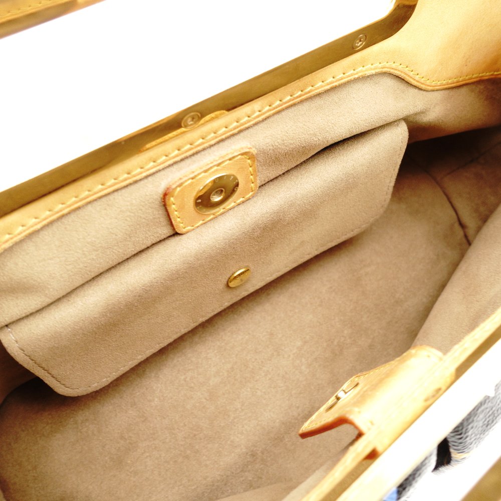 LOUIS VUITTON Monogram Multicolore Judy PM Satchel Handbag Black Shoulder M40258 Black 7-10-315