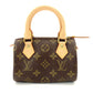 LOUIS VUITTON Mini Speedy Monogram Canvas Handbag PVC Leather Brown 7-12-120