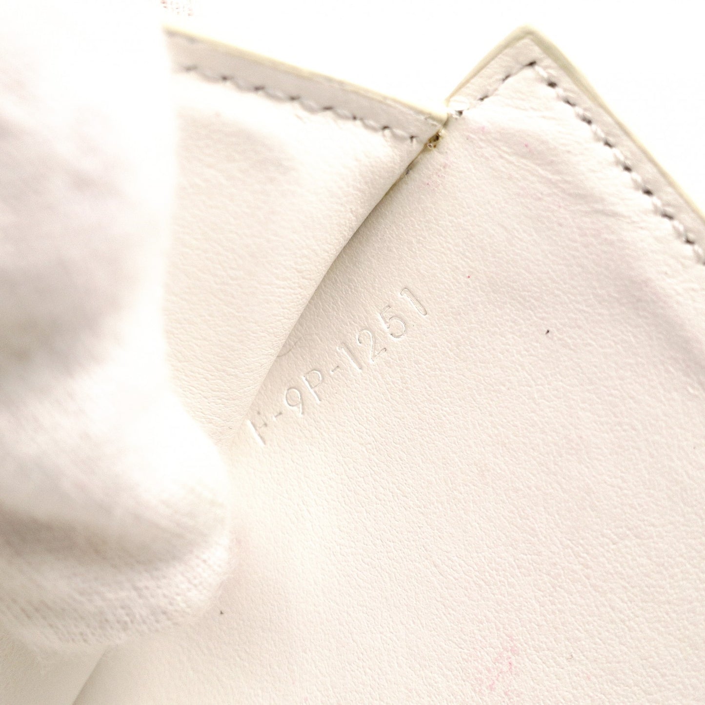 CELINE Strap Bifold Wallet, Leather, Beige, Wallet