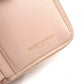 SAINT LAURENT Cassandra Bifold Wallet, Leather, Pink Beige, Gold Hardware