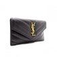 SAINT LAURENT Cassandra Coin Purse, Leather, Black, Card Holder