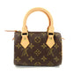 LOUIS VUITTON Mini Speedy Monogram Canvas Handbag PVC Leather Brown 7-12-120
