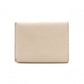 LOEWE Anagram Compact Wallet, Tri-fold, Leather, Beige