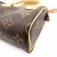 LOUIS VUITTON Mini Speedy Monogram Canvas Handbag PVC Leather Brown 7-12-120