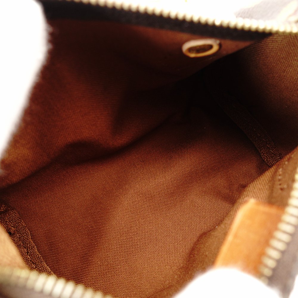 LOUIS VUITTON Mini Speedy Monogram Canvas Handbag PVC Leather Brown 7-12-120