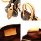 LOUIS VUITTON Mini Speedy Monogram Canvas Handbag PVC Leather Brown 7-12-120