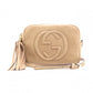 GUCCI Soho Disco Shoulder Bag, Leather, Brown, Crossbody, Tassel