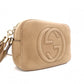 GUCCI Soho Disco Shoulder Bag, Leather, Brown, Crossbody, Tassel