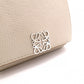 LOEWE Anagram Compact Wallet, Tri-fold, Leather, Beige
