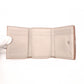 LOEWE Anagram Compact Wallet, Tri-fold, Leather, Beige