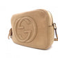 GUCCI Soho Disco Shoulder Bag, Leather, Brown, Crossbody, Tassel