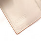 LOEWE Anagram Compact Wallet, Tri-fold, Leather, Beige